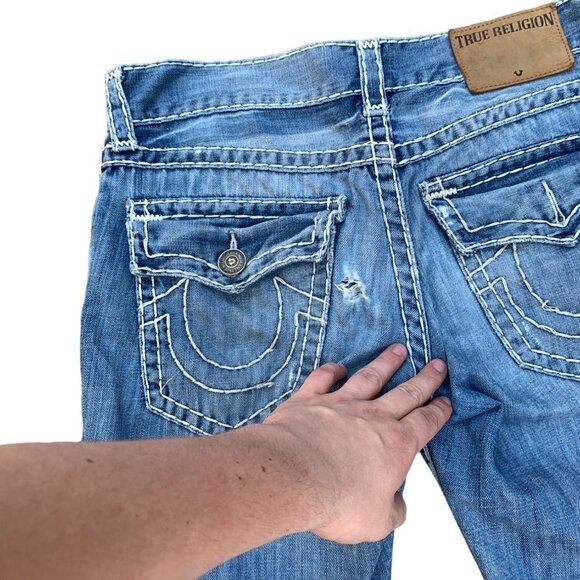 True Religion Jeans Size 30 RICKY SUPER T Blue - Picture 3 of 9